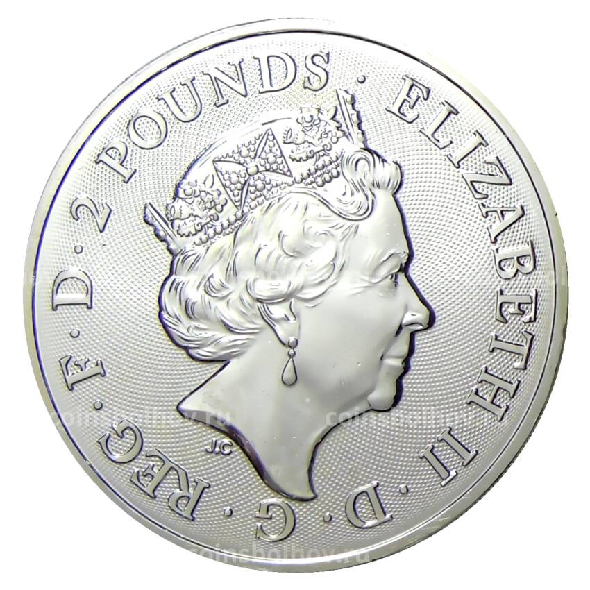 Монета 2 фунта 2022 года Великобритания —  Дева Мариан (вид 2)