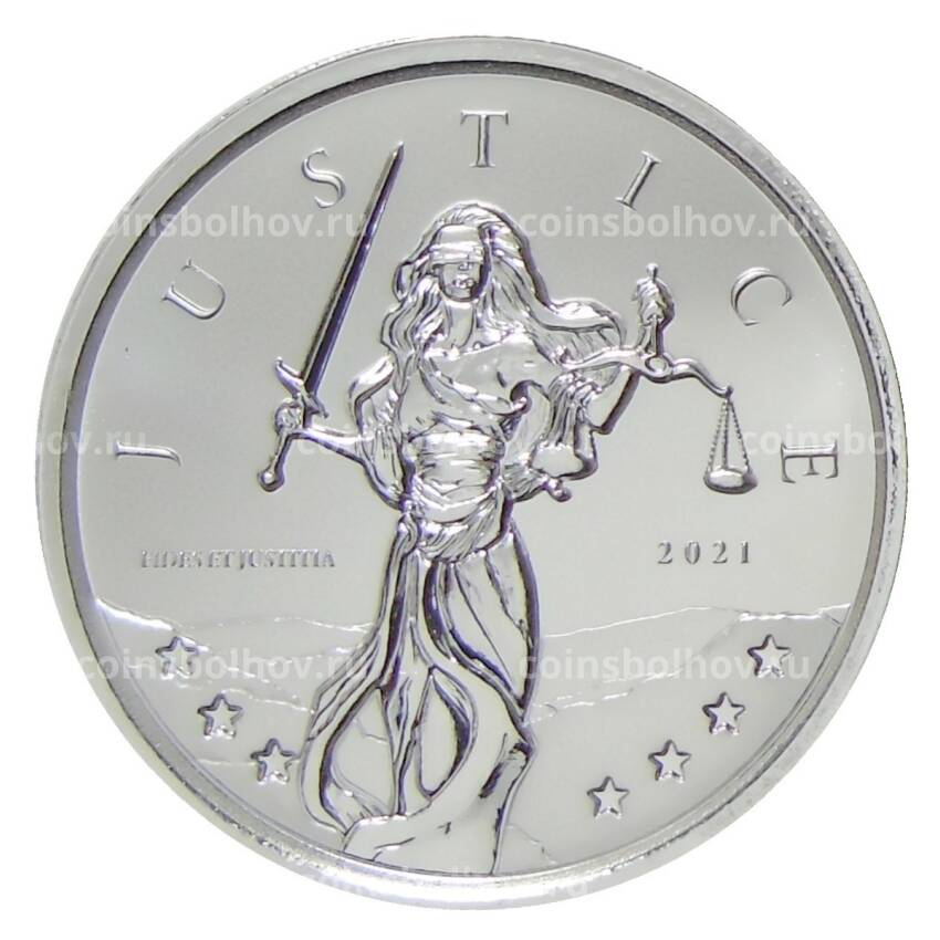 Монета 1 фунт 2021 года Гибралтар —  Юстиция