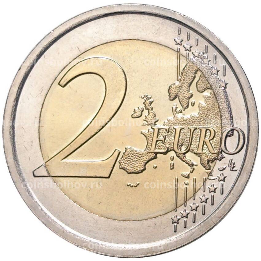 Монета 2 евро 2020 года Италия —  Национальный корпус пожарных (вид 2)