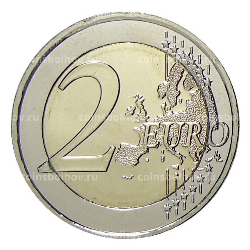Монета 2 евро 2019 года Греция —  150 лет со дня смерти Андреаса Калвоса (вид 2)