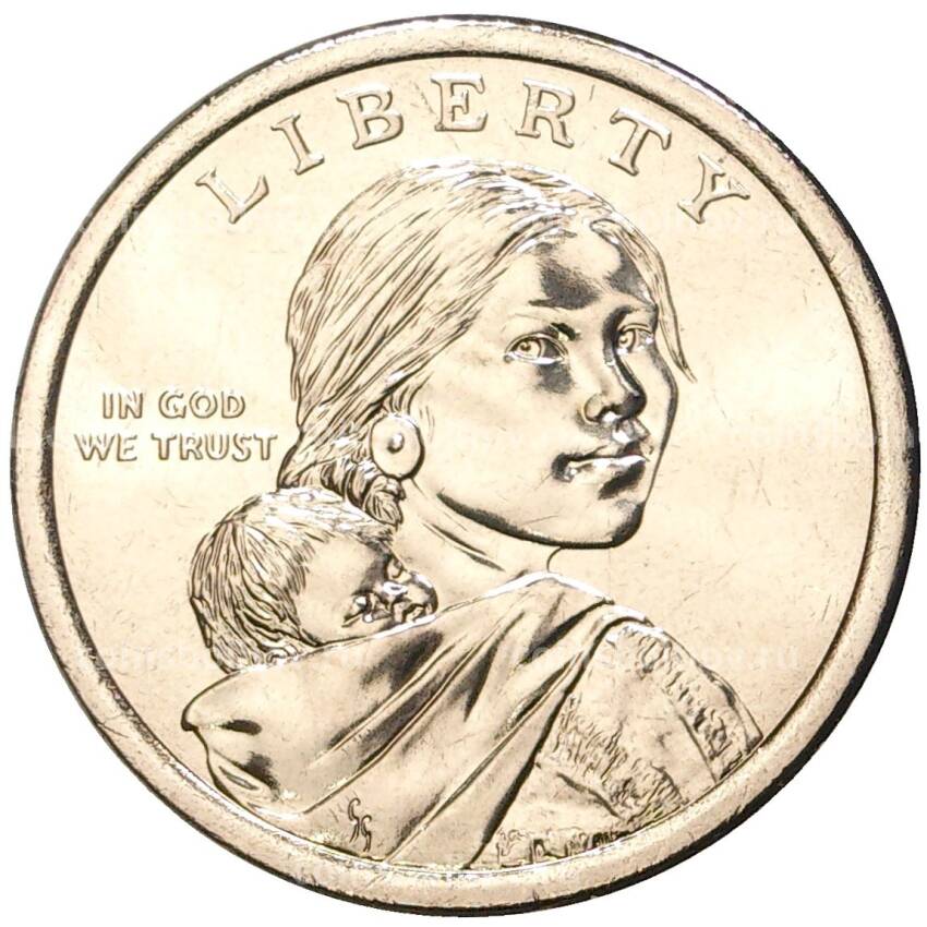 Монета 1 доллар 2022 года P США  Коренные американцы — Эли Сэмюэл Паркер (вид 2)