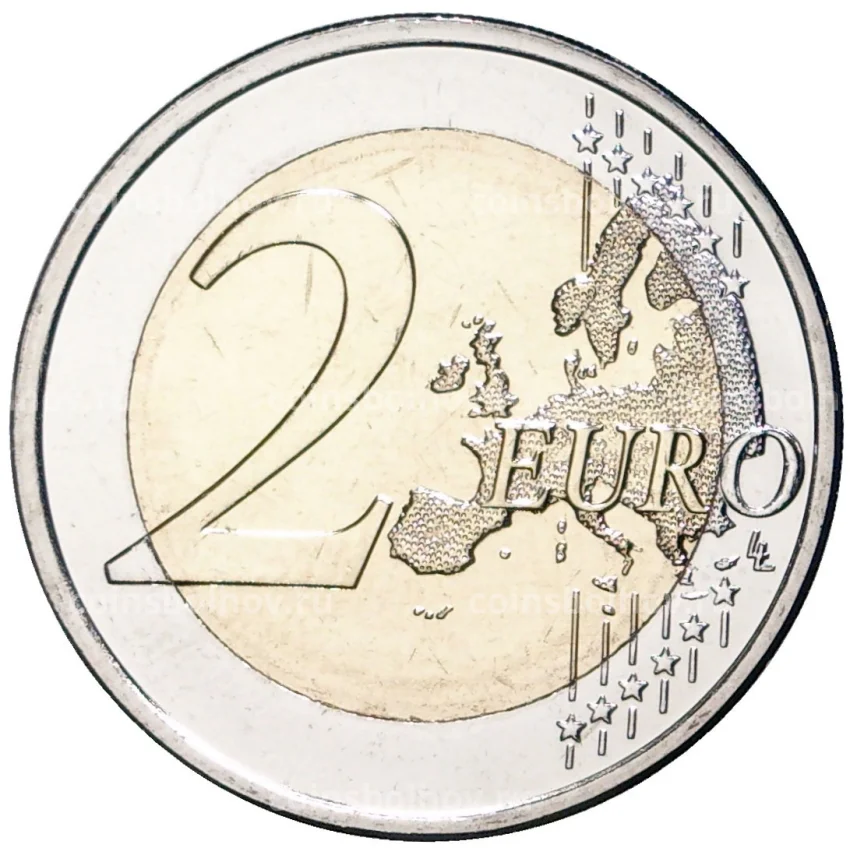 Монета 2 евро 2022 года Финляндия —  100 лет Финскому национальному балету (вид 2)