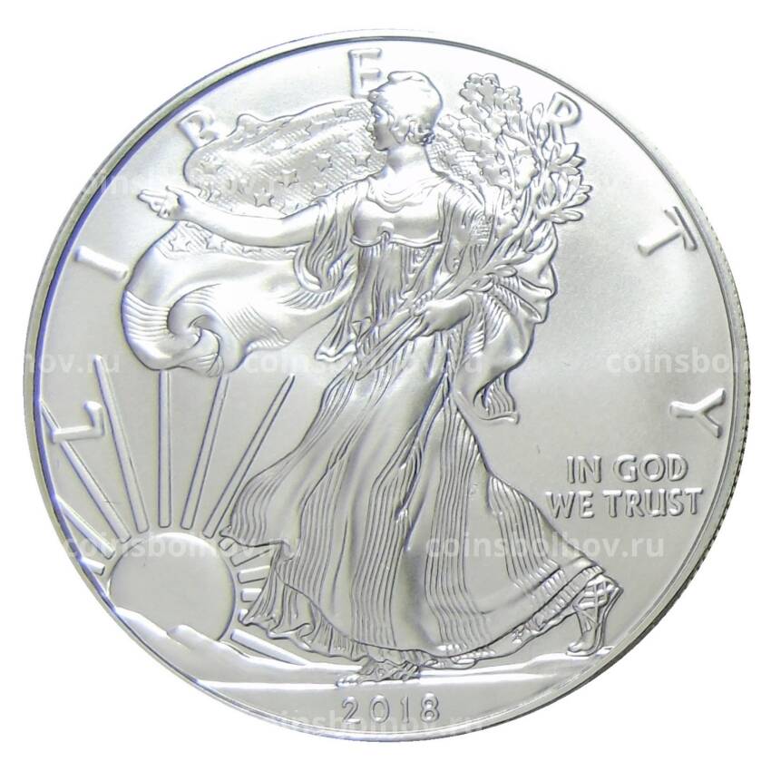Монета 1 доллар 2018 года США — Шагающая свобода