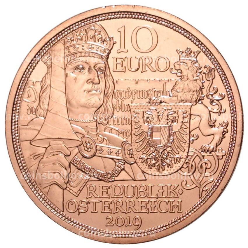 Монета 10 евро 2019 года Австрия —  Рыцарские истории — Рыцарство (вид 2)