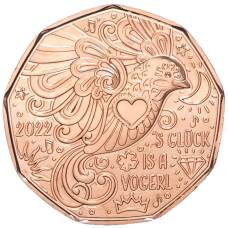 Монета 5 евро 2022 года Австрия —  Птица счастья (аверс)