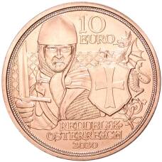 Монета 10 евро 2020 года Австрия —  Рыцарские истории — Мужество (реверс)