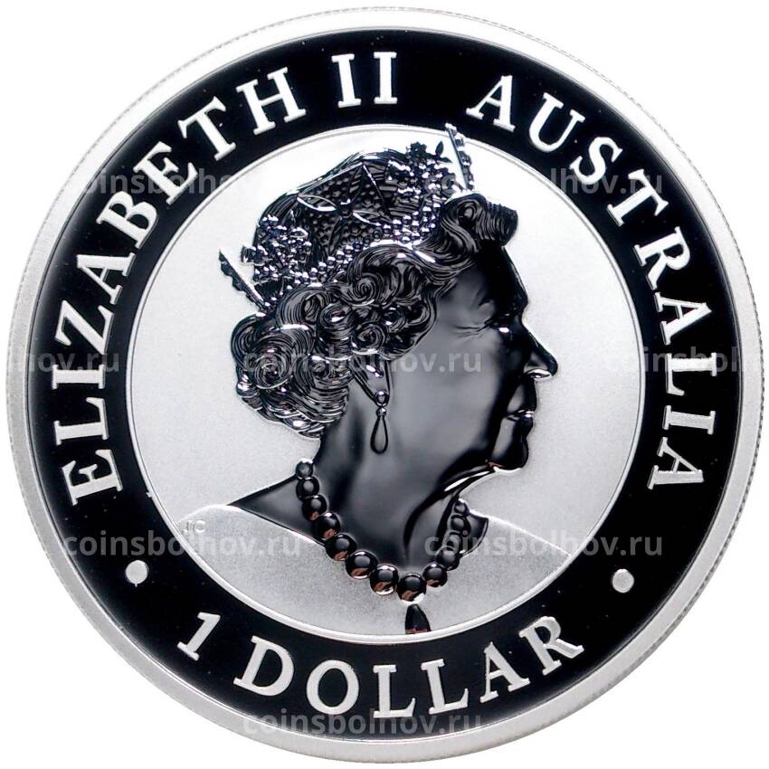Монета 1 доллар 2021 года Австралия —  Австралийский брамби (вид 2)