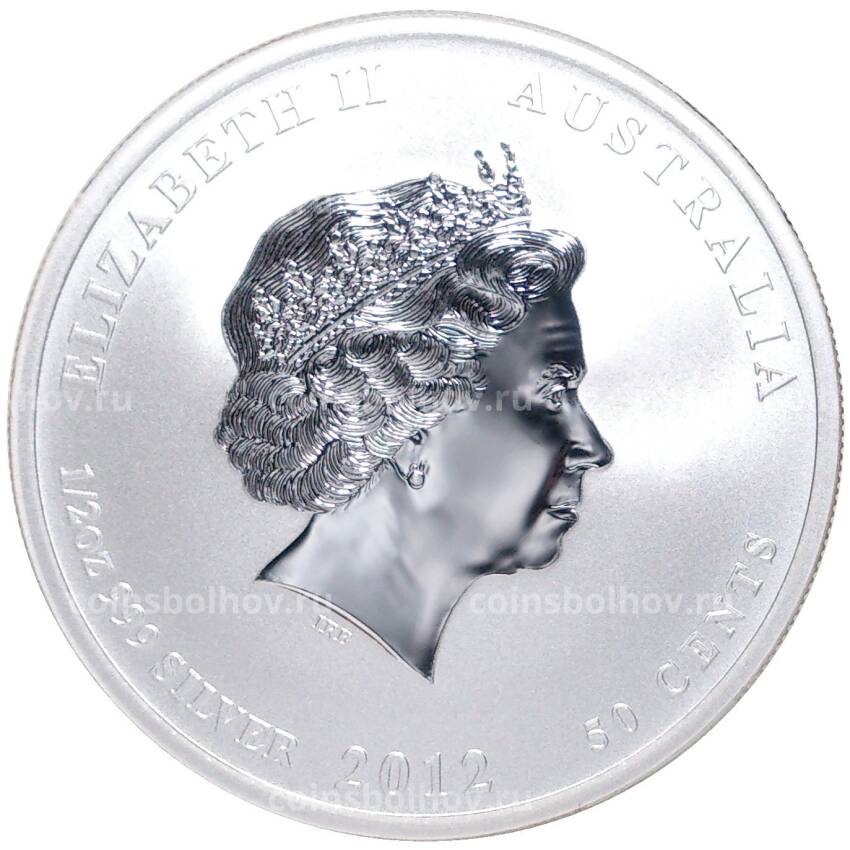 Монета 50 центов 2012 года Австралия —  Год дракона (вид 2)