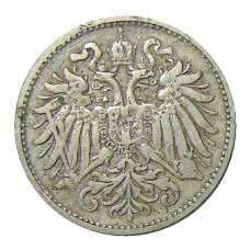 Монета 10 геллеров 1894 года Австрия (реверс)