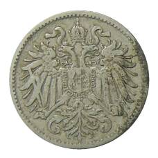 Монета 10 геллеров 1893 года Австрия (реверс)