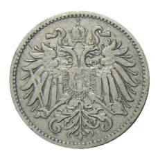 Монета 10 геллеров 1895 года Австрия (реверс)