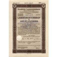 Банкнота Облигация 4,5% 200 рейхсмарок 1937 года Германия