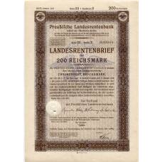 Банкнота Облигация 4,5% 200 рейхсмарок 1939 года Германия