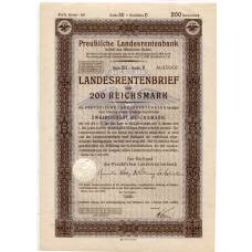 Банкнота Облигация 4,5% 200 рейхсмарок 1939 года Германия