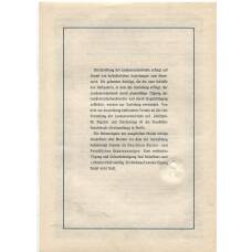 Банкнота Облигация 4,5% 1000 рейхсмарок 1939 года Германия (вид 2)