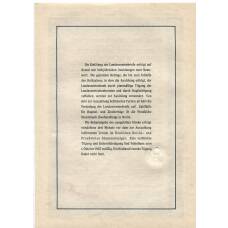 Банкнота Облигация 4,5% 1000 рейхсмарок 1939 года Германия (вид 2)