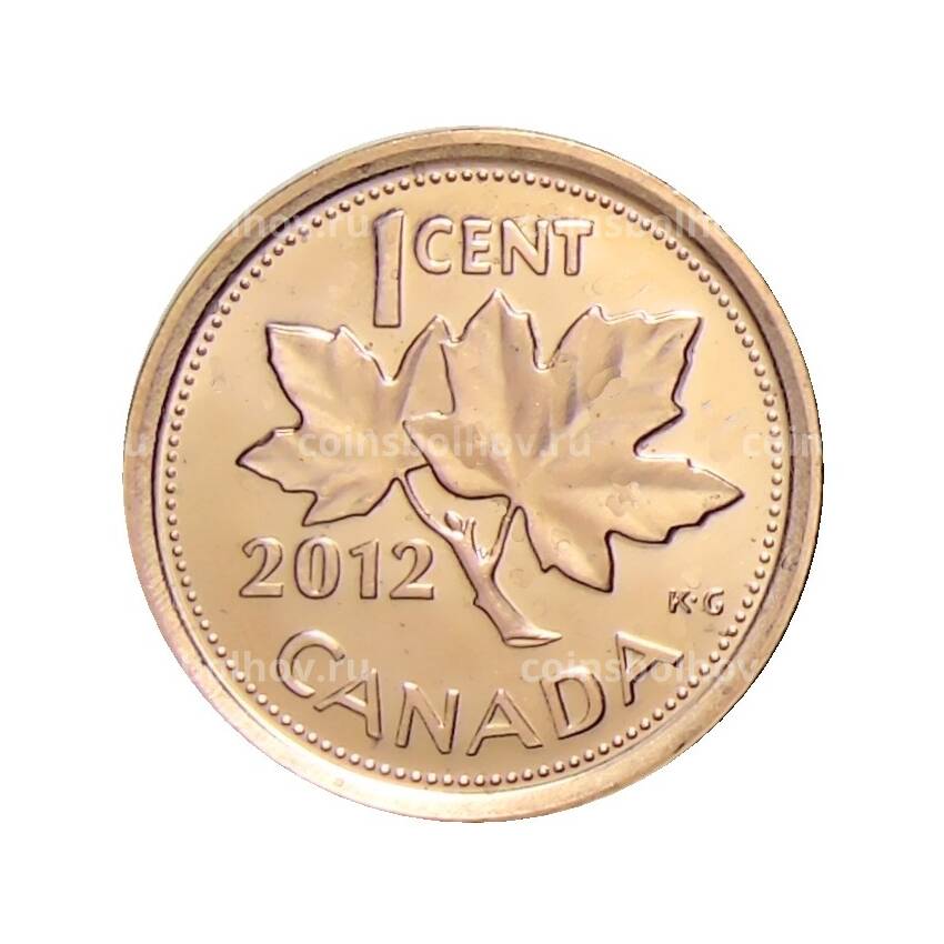 Монета 1 цент 2012 года Канада