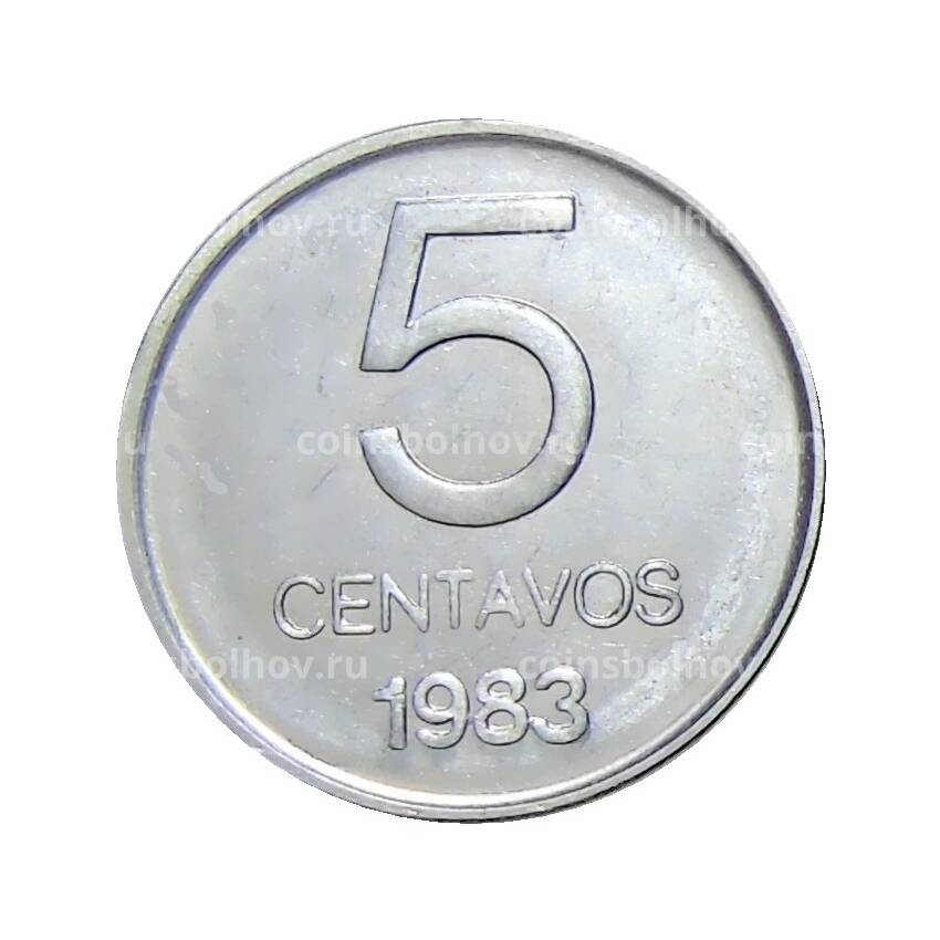 Монета 5 сентаво 1983 года Аргентина