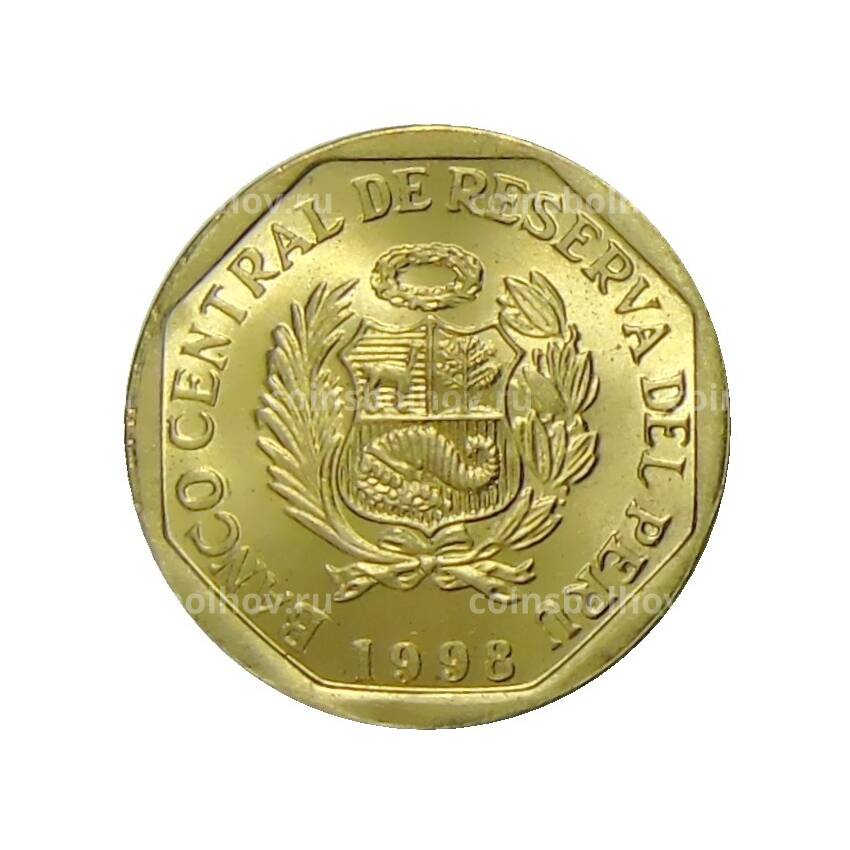 Монета 5 сентимо 1998 года Перу
