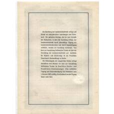 Банкнота Облигация 4,5% 1000 рейхсмарок 1939 года Германия (вид 2)