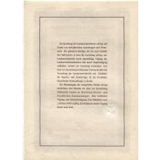 Банкнота Облигация 4,5% 1000 рейхсмарок 1940 года Германия (вид 2)