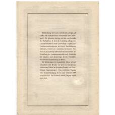 Банкнота Облигация 4,5% 1000 рейхсмарок 1937 года Германия (вид 2)