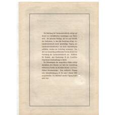 Банкнота Облигация 4,5% 1000 рейхсмарок 1937 года Германия (вид 2)