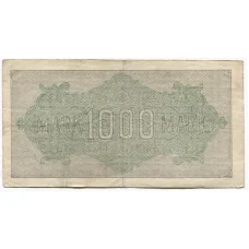 Банкнота 1000 марок 1922 года Германия (реверс)
