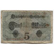Банкнота 5 марок 1917 года Германия (вид 2)