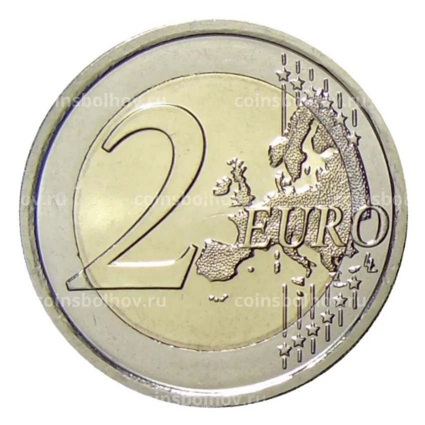 Монета 2 евро 2022 года Словения —  150 лет со дня рождения Йоже Плечника (вид 2)