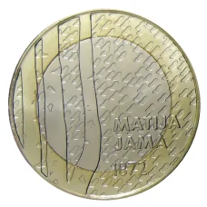 Монета 3 евро 2022 года Словения —  150 лет со дня рождения Матия Яма (аверс)