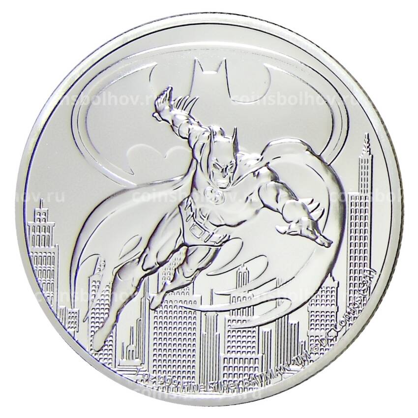 Монета 2 доллара 2021 года Ниуэ —  DC Comics — Бэтмен