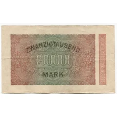 Банкнота 20000 марок 1923 года Германия (вид 2)
