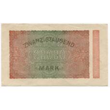 Банкнота 20000 марок 1923 года Германия (вид 2)