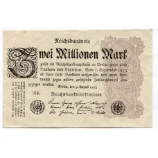 Банкнота 2000000 марок 1923 года Германия