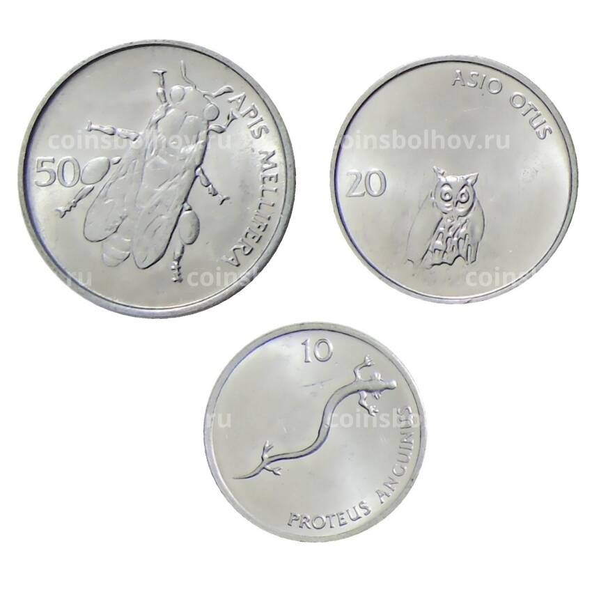 Набор монет Словения — Фауна