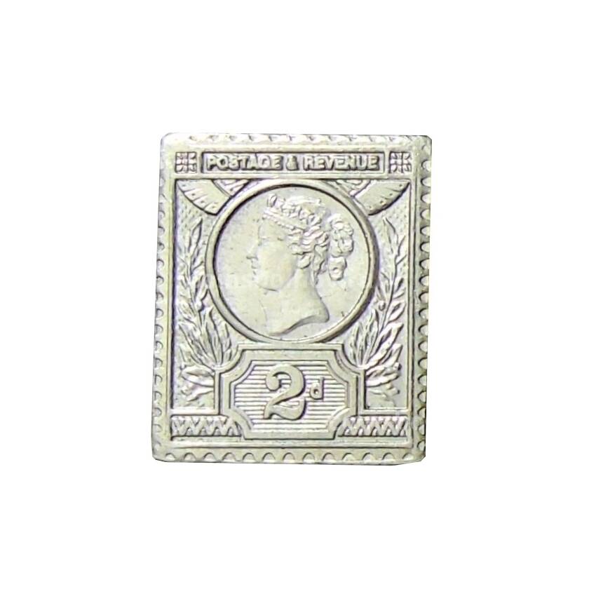 Водочный жетон  «Редкие марки — 2 пенни — Королева Виктория (Великобритания)»