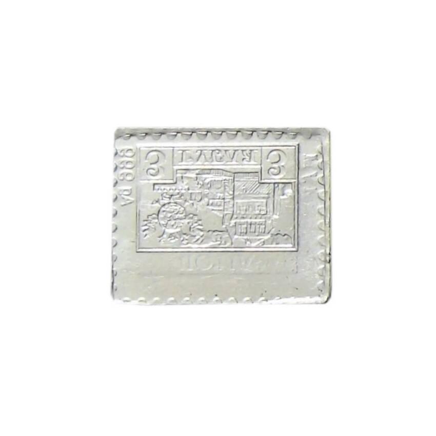 Водочный жетон «Марка 3 рубля 1913 года — Дом бояр Романовых» (вид 2)