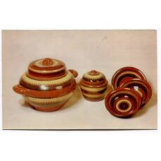 Открытка А.В.Прокопович — Набор для картошки. Глина.Роспись ангобом