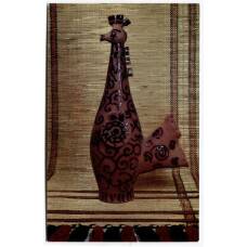 Открытка М.М.Зверько — Декортивный графин «Петух». В.И.Гаврилюк — Декоративный коврик.