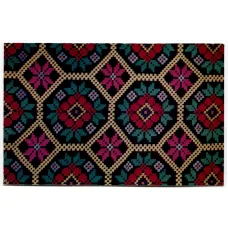 Открытка Н.И. Дмитракова  — Покрывало.Лен, шерсть,мулине