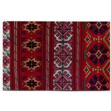 Открытка А.С.Ковтунова — Декоративный ручник.Лен, мулине.Ручное ткачество