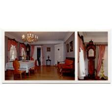 Открытка Спасское-Лутовиново — Столовая.Часы напольные «Rivers & Son» Англия.Конец XVIII — начало XIX века