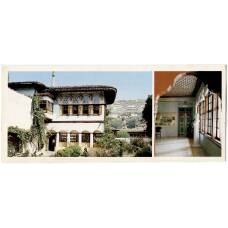 Открытка Крым.Бахчисарай — Историко-архитектурный музей.Летняя беседка и Фруктовый кабинет в комнате А.С.Пушкина