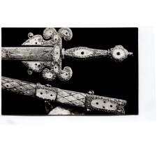 Открытка Эрмитаж — Рыцарский зал. Церемониальный меч XVI век. Италия