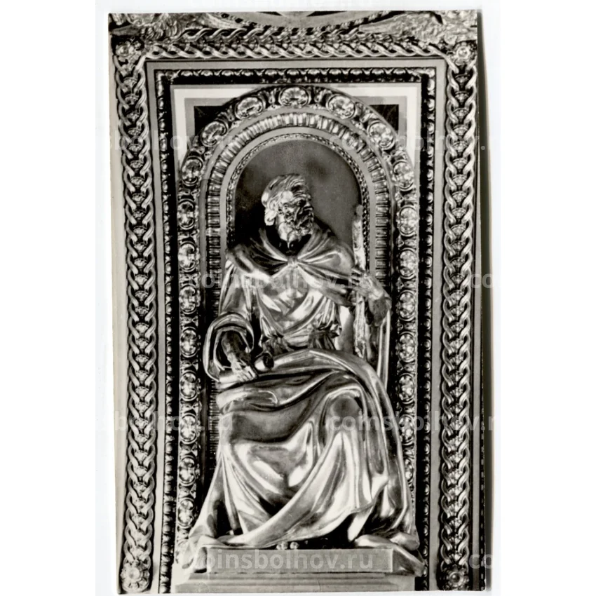 Открытка Исаакиевский собор -Статуя пророка на своде.Скульптор И.П.Витали