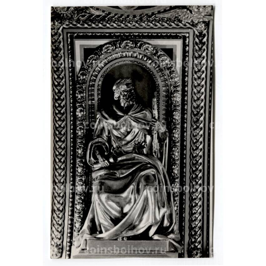 Открытка Исаакиевский собор — Статуя пророка на своде.Скульптор И.П.Витали