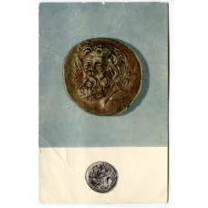 Открытка Монета Статер.Пантикапей IV век до н.э. Золото