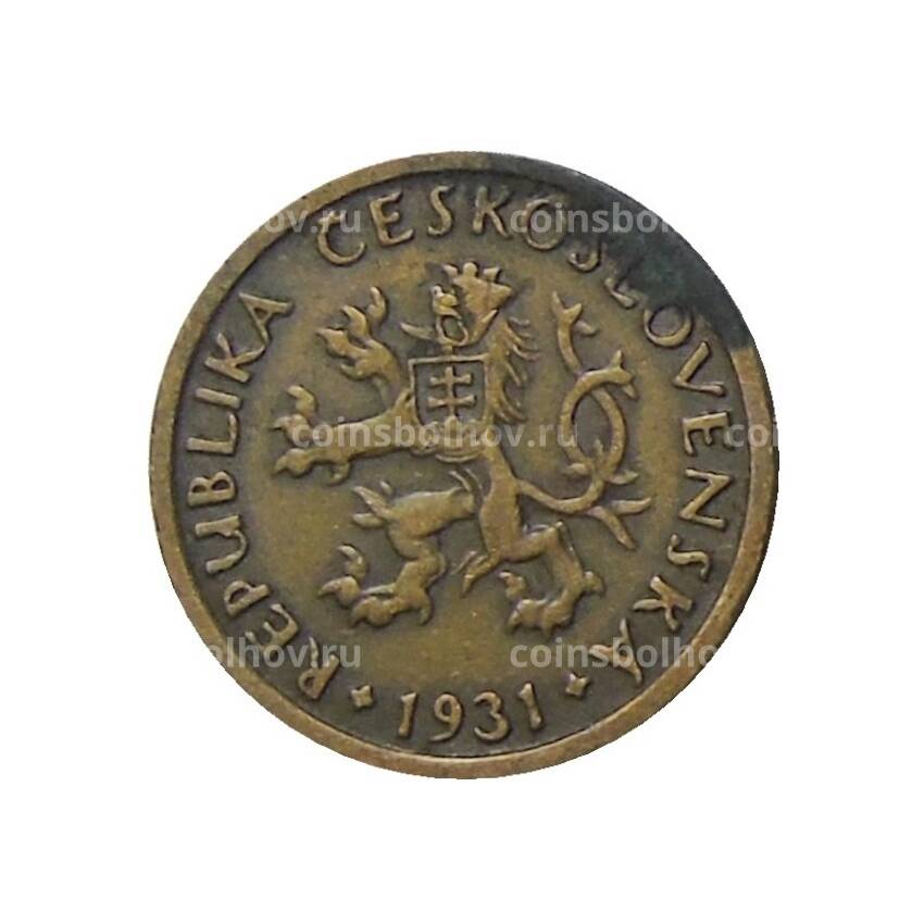 Монета 10 геллеров 1931 года Чехословакия