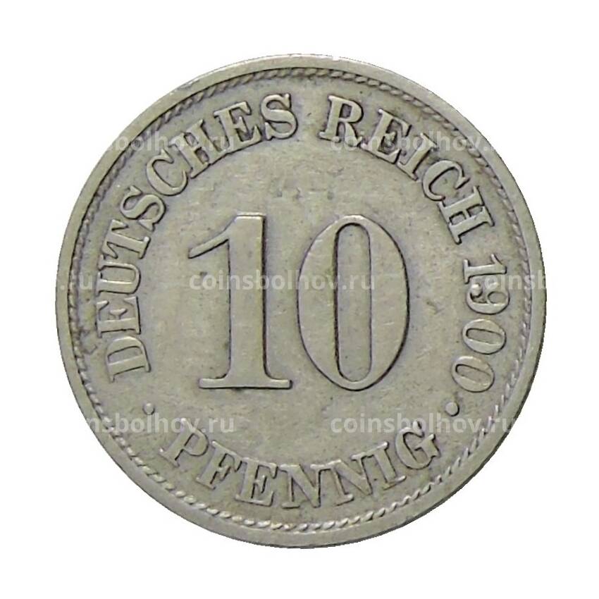 Монета 10 пфеннигов 1900 года A Германия